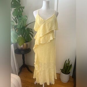 Wild Fable Asymmetrical Yellow Dress